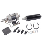 GSL392 Inline Fuel Pump & 58PSI Fuel Filter Regulator For LS Swap Fuel Filter Regulator EFI Conversion 255LPH High Pressure External Fuel Pump 6AN Fittings Replaces GSL392-400-939 400-939